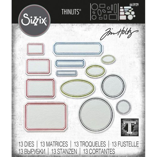 Sizzix Thinlits - Tim Holtz Vintage Labels