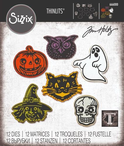 Sizzix Thinlits - Tim Holtz Retro Halloween