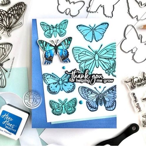 Beautiful Butterflies Clear Stamp & Die Combo