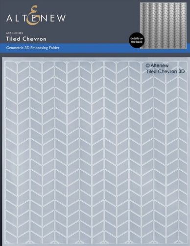 Prägeschablone Tiled Chevron 3D