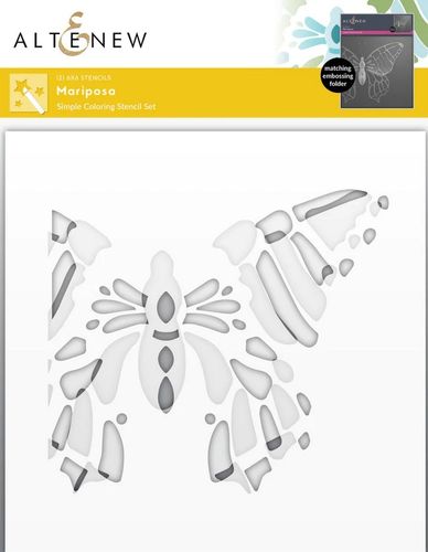 Mariposa Simple Coloring Stencil Set (2 in 1)