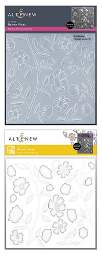Flower Vines Embossing Folder & Stencil Bundle