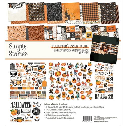 Simple Stories Collector's Essential Kit 12"X12" - Simple Vintage October 31st