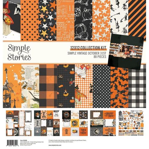 Simple Stories Collection Kit - Simple Vintage October 31st