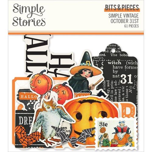 Simple Vintage October 31st Bits & Pieces Die-Cuts