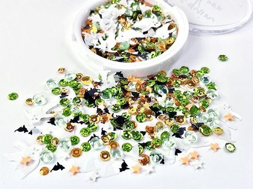 Picket Fence Sequin Mix - Spooky Town