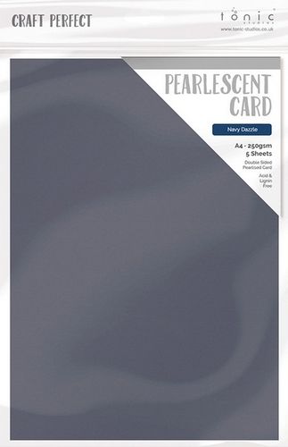 Tonic Craft Perfect Pearlescent Card A4 - Navy Dazzle