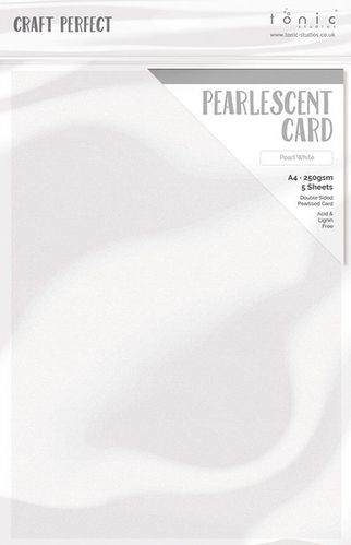 Tonic Craft Perfect Pearlescent Card A4 - Pearl White