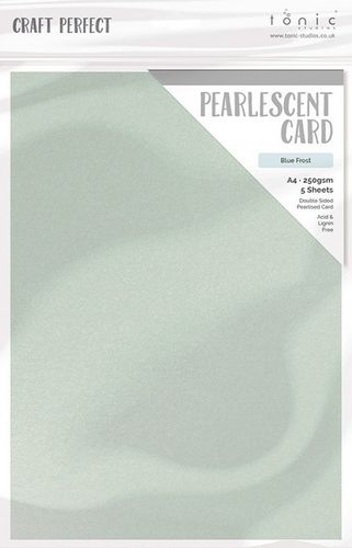 Tonic Craft Perfect Pearlescent Card A4 - Blue Frost