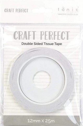 Tonic Craft Perfect Double Sided Tissue Tape White (12mmx25m)