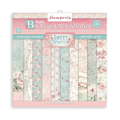 Sweet Winter Background Paper Pack 12"x12"