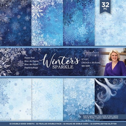 Winter's Sparkle  Paper Pad 12" x 12"
