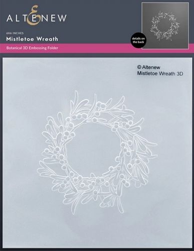 Prägeschablone Mistletoe Wreath 3D