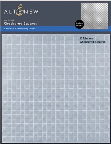 Prägeschablone Checkered Squares 3D