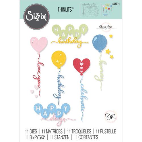 Sizzix Thinlits - Balloon Occasions