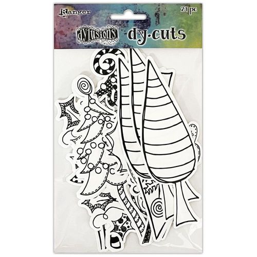 Dyan Reaveley's Dylusions Christmas Dy-Cuts - Me Trees