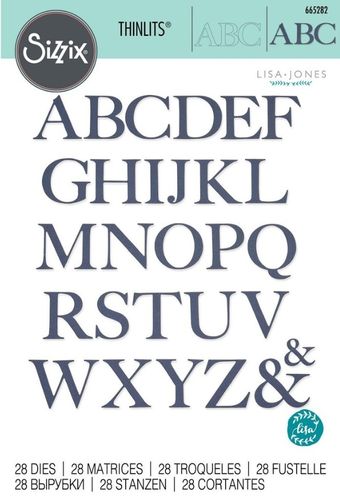 Sizzix Thinlits - Serif Alphabet