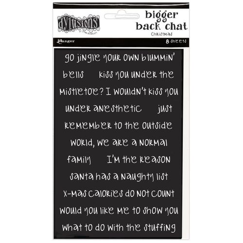 Dyan Reaveley's Dylusions Bigger Back Chat Stickers - Christmas #2