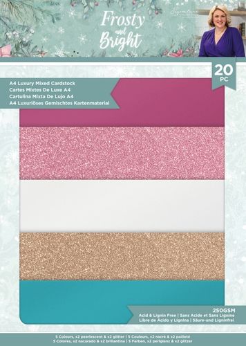 Frosty & Bright A4 Luxury Mixed Cardstock Pack