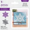 Stanzschablone Christmas Intricate Doily Frosted Star
