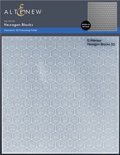 Prägeschablone Hexagon Blocks 3D