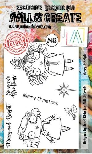 Clear Set A6 - #413 Merry and Bright
