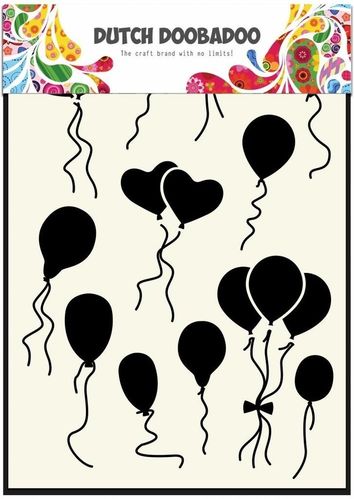 Schablone A5 - Balloons normal/Heart