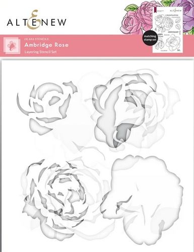 Ambridge Rose Simple Coloring Stencil Set (4 in 1)