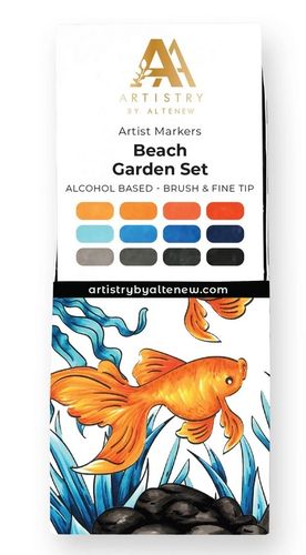 Beach Garden Artist Alcohol Markers Set K