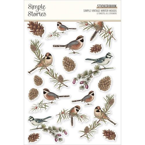 Simple Stories Sticker Book - Simple Vintage Winter Woods
