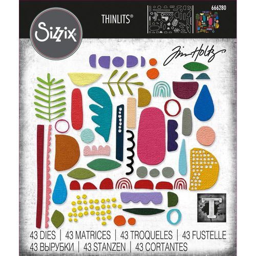 Sizzix Thinlits - Tim Holtz Abstract Elements
