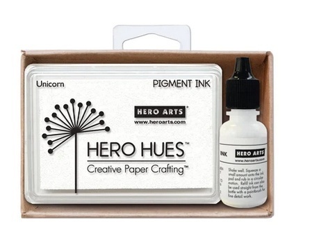 Hero Arts Unicorn White + Reinker Bundle