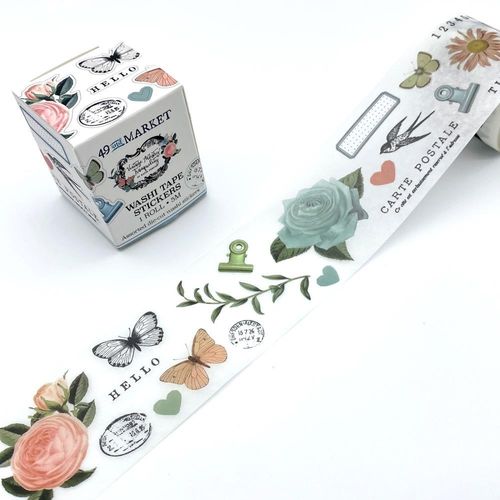 49 And Market Washi Sticker Roll - Vintage Artistry Tranquility
