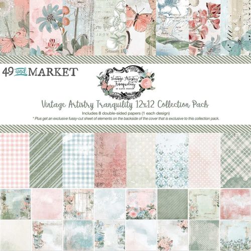 49 And Market Collection Paper Pack 12"x12" - Vintage Artistry Tranquility