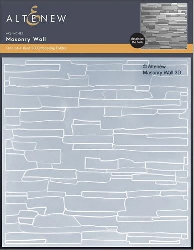 Prägeschablone Masonry Wall 3D