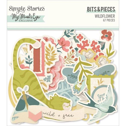 Simple Stories - Wildflower Bits & Pieces Die-Cuts