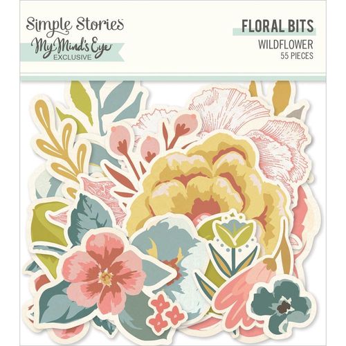 Simple Stories - Wildflower Bits & Pieces Die-Cuts Floral