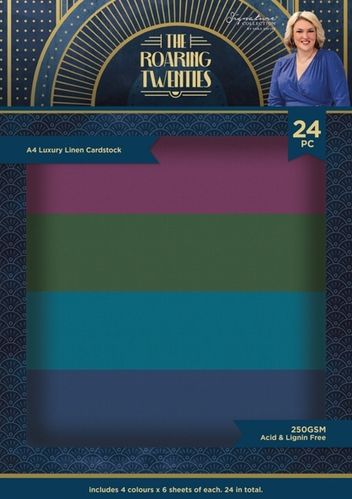 The Roaring Twenties A4 Luxury Linen Cardstock Pack