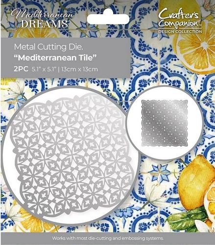Mediterranean Dreams - Stanzschablone Mediterranean Tile