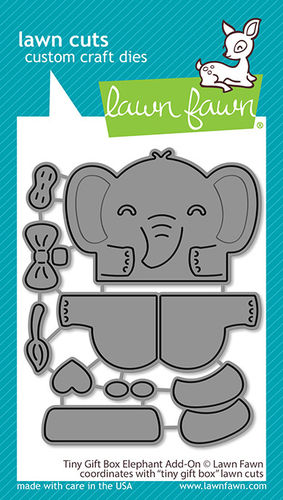Stanzschablone Tiny Gift Box Elephant Add-On