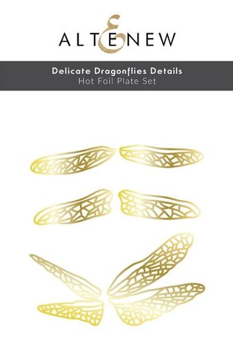 Delicate Dragonflies Hot Foil Plate Set