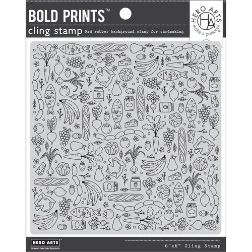 Cling - Farmer's Market Pattern Bold Print
