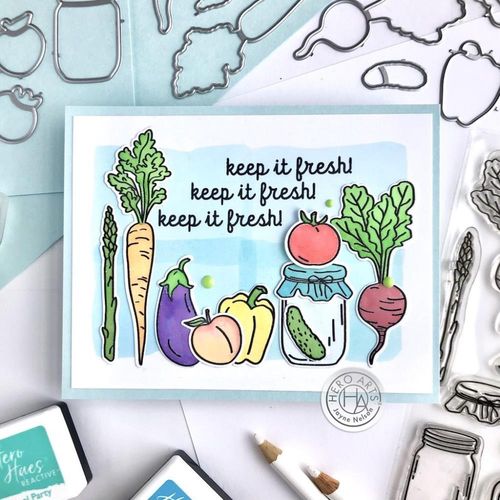 Keep It Fresh Clear Stamp & Die Combo