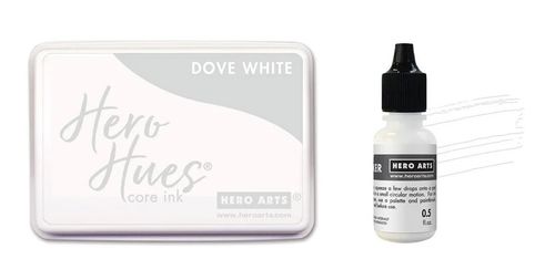 Dove White Core Ink Pad + Inker Bundle