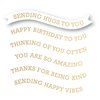 Modest Banner Greetings Hot Foil Plate und Stanzschablone