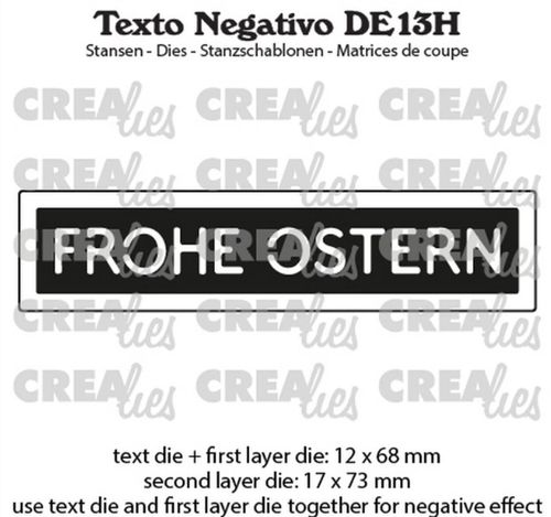 Crealies - Frohe Ostern (negativ)