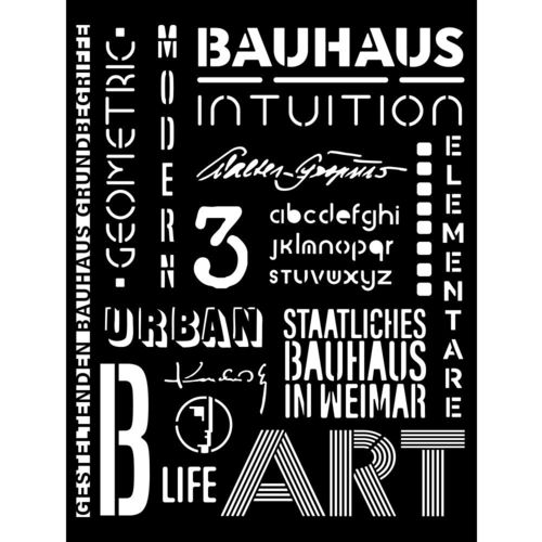 Schablone Bauhaus - Writings