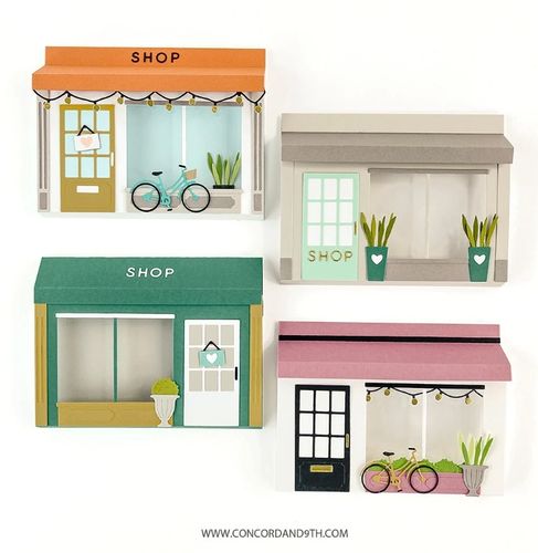 Stanzschablone - Window Shoppe Pop-Up Base