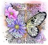 Studio Light Clear Grunge Floral Butterfly