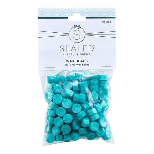 Spellbinders Teal Wax Beads